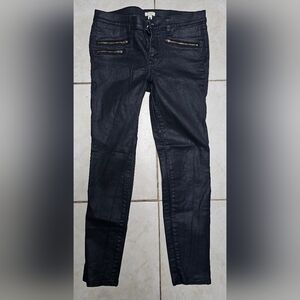 J crew waxed low rise skinny ankle jeans 29